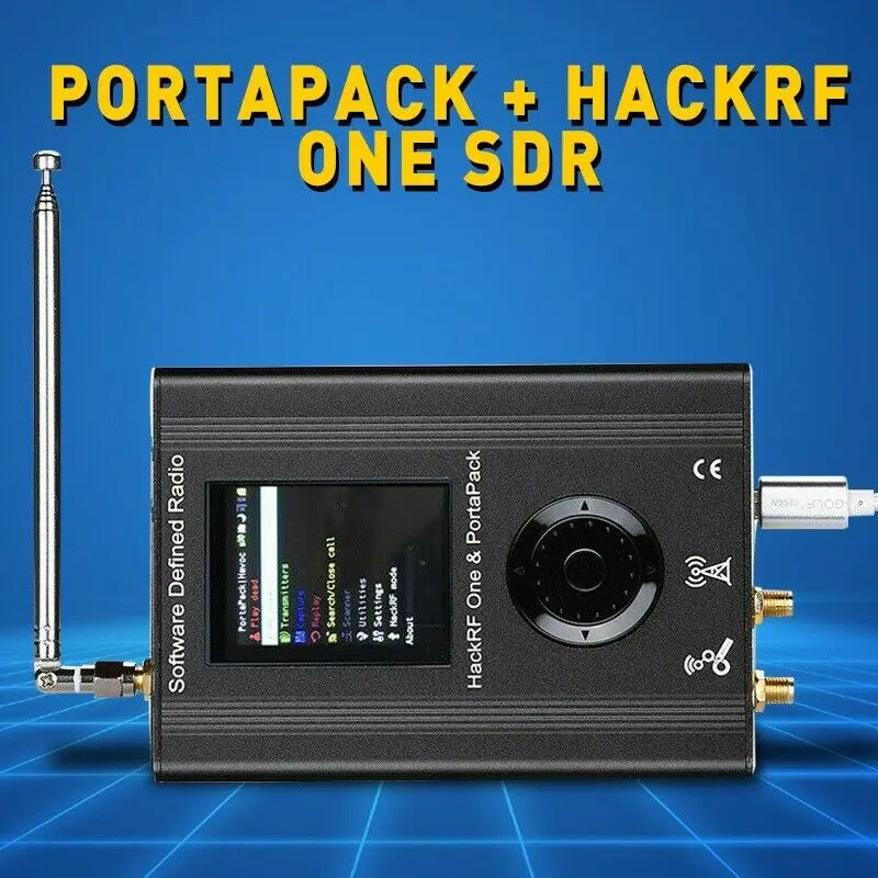 Новая версия 2019 портативный телефон с HACKRF ONE ppm TCXO часы металлический чехол SDR