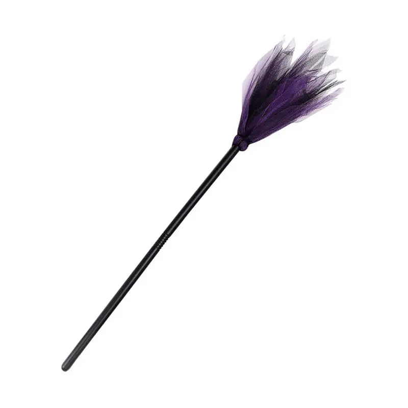 Halloween Witches Broom Costume Props Masquerade Show Dress Up Miracle Broom Witch Broom for Halloween Party(Random Color