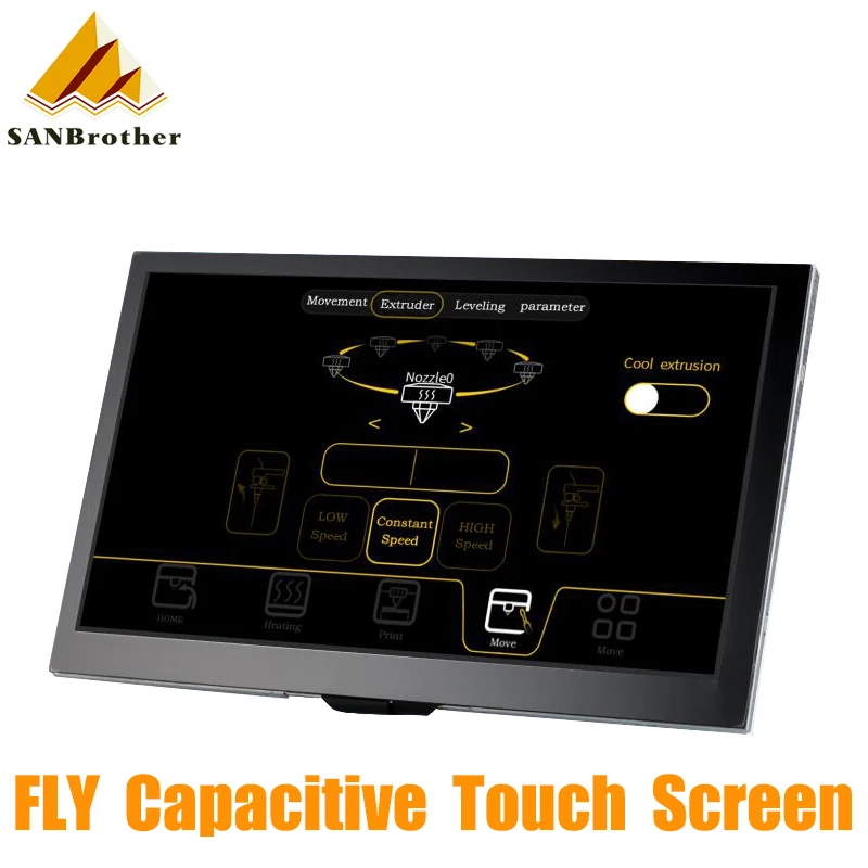 

FLY 4.3/7.0 V1 Touch Screen Replace Pandue Touch Screen For Duet 2 Wifi V1.04,SKR 1.3 1.4,MKS Marlin&Duet Control Board