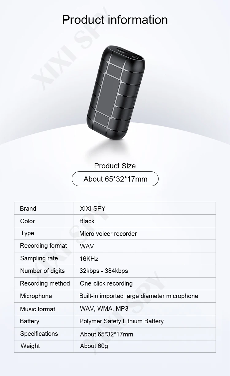 XIXI SPY 500hours Voice recorder Dictaphone pen audio sound mini activated digital professional micro flash drive