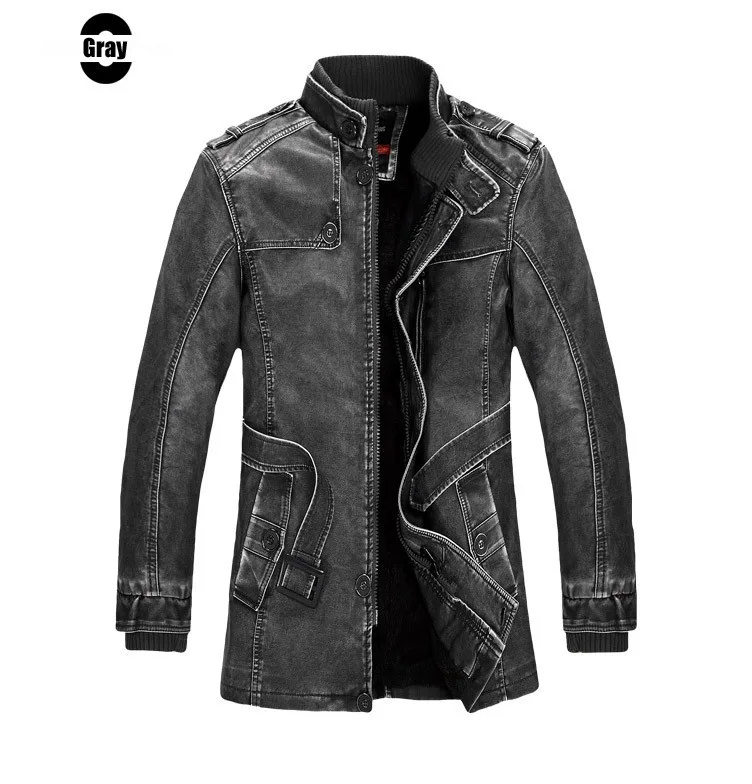 Новая Толстая теплая куртка со стоячим воротником Cuir Homme, модная байкерская куртка хорошего качества