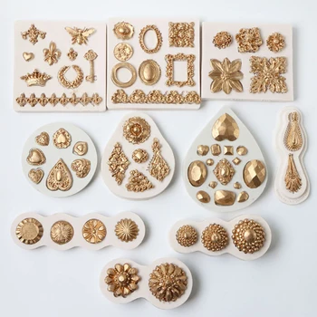 

Jewellery Diamond Crystal Mold Fondant Cakes Decor Tools Silicone Mold Sugarcrafts Chocolate Baking Tool For Cakes Gumpaste Form