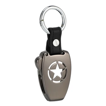 

Car Key Chain Case Shell Ring Cover Protector Holder for Jeep Wrangler JK 2008-2017 for Jeep Compass 2008-2015 Patriot 2011-2015