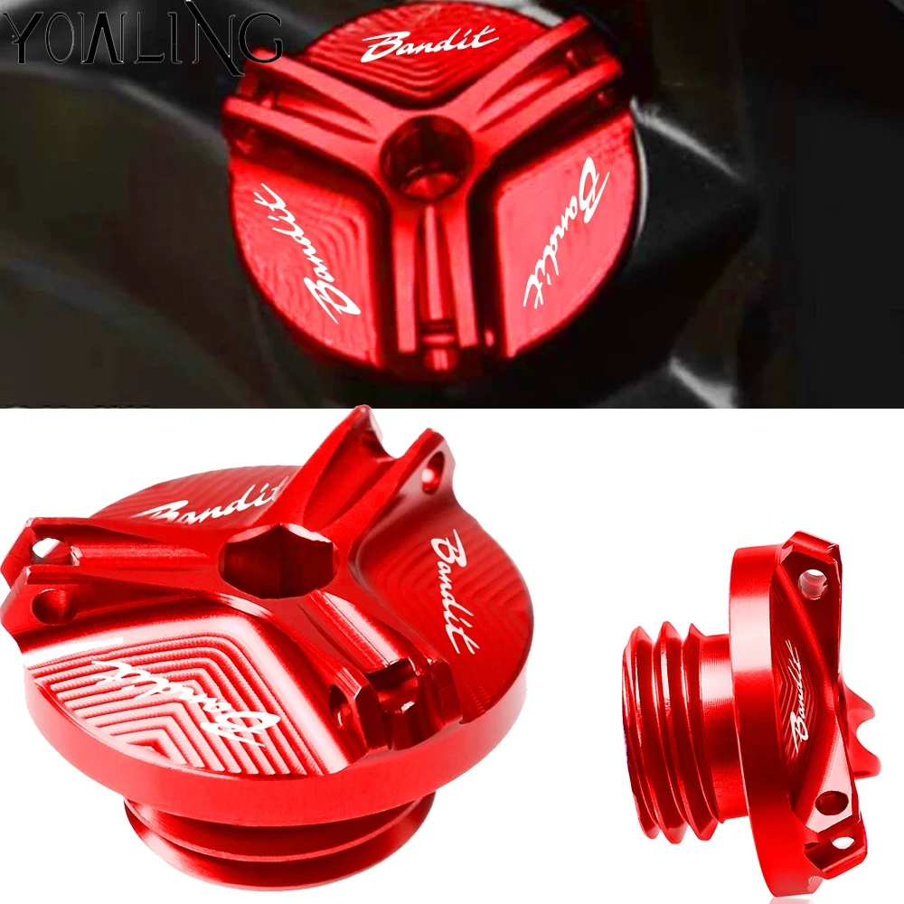 

Motorcycle M20*2.5 Engine Oil Filter Cup Cap Plug Cover Screw for Suzuki GSF 600 650 Bandit S GSF 1200 1250 Bandit 650S GSF1250