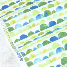 Половина ярда простой хлопок ткань с геометрическим принтом ручной работы DIY одежды платье детская одежда хлопок CR-271