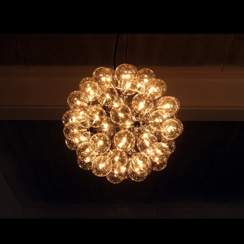 Taraxacum bubbles Pendant Lights Glass Mirror Ball Hanging Lamp Kitchen Modern13