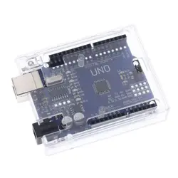 A1-Uno R3 чехол прозрачная акриловая коробка прозрачная крышка совместима с arduino UNO R3