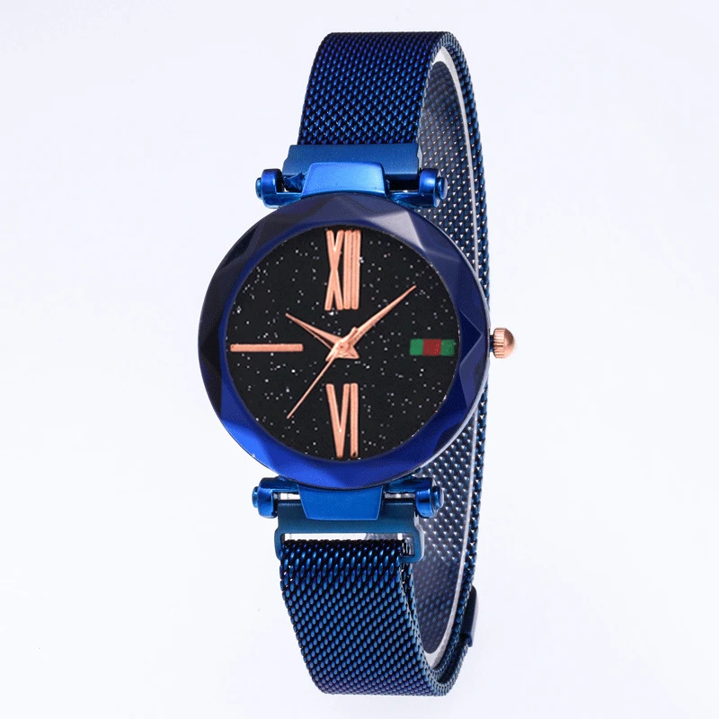 Explosive girl watch ladies starry sky quartz watch magnet strap iron watches ladies watch  gifts