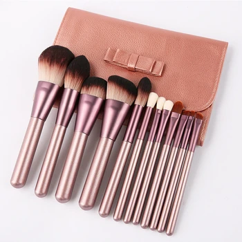 

12 Pcs Makeup Brushes Set Beauty Tools Make Up Brush Sets Cosmetic Foundation Blush Nasal Eyeshadow Highlighter Powder Brush Etc