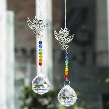 H& D упаковка из 2, чакра хрустальный шар Suncatcher Ручной Работы Радуга Висячие ангел-хранитель украшения для дома, свадьбы, растений, окна