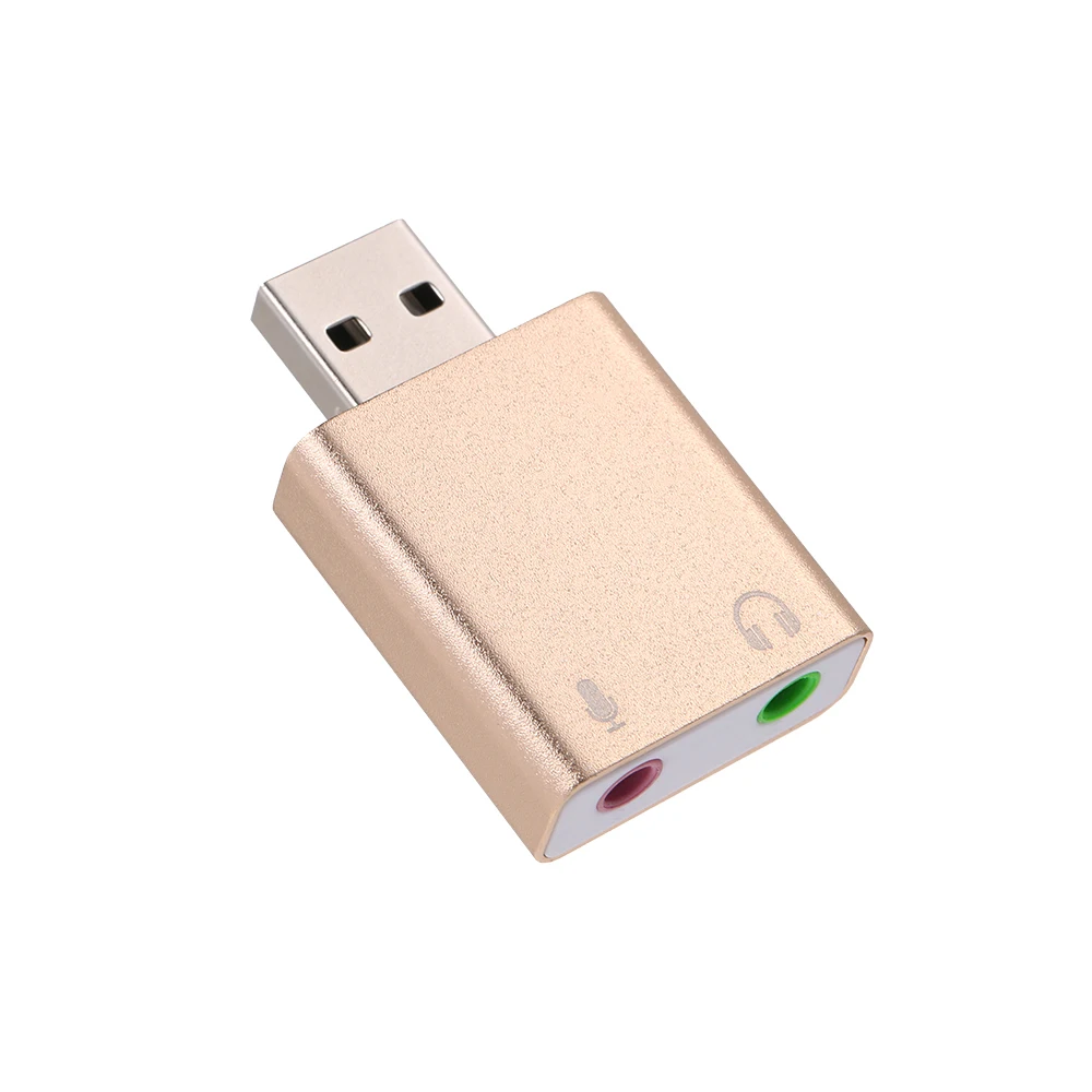 USB аудио внешний стерео звук из алюминиевого сплава адаптер карты Виртуальная 7 1