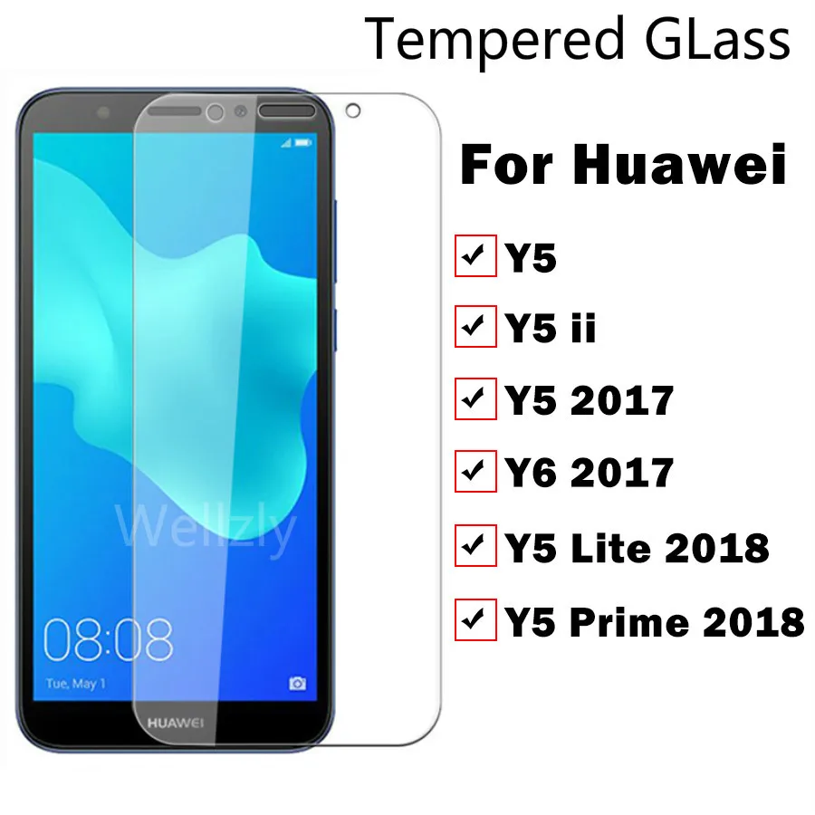 

Tempered Glass For Huawei Y5 Lite 2018 Y 5 Light Y5 Ii Y6 5y 6y Scren protector for Huawei Y5 Prime 2018 Y5ii Protective Film