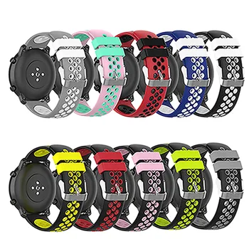 

22mm Silicone Wrist Strap For Huawei Watch GT for Ticwatch pro/E2/S2 for Samsung/Asus/LG/Garmin Smart Watch Watchband Bracelet