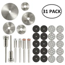Meules de coupe en diamant HSS, 31 67 pièces, lame de scie circulaire, outil rotatif pour Dremel, Mini perceuse, outils rotatifs, accessoires
