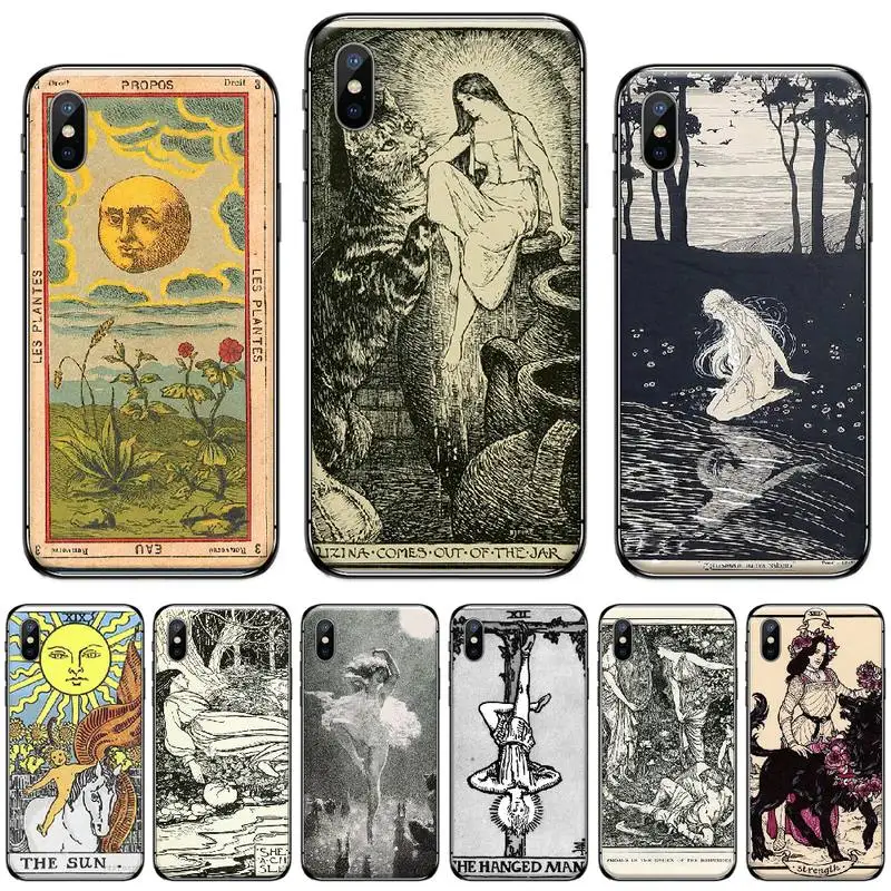 Чехол для телефона с рисунком Таро-карты и загадочным чехол iphone 5 5s 5c se 6 6s 7 8 plus x xs xr