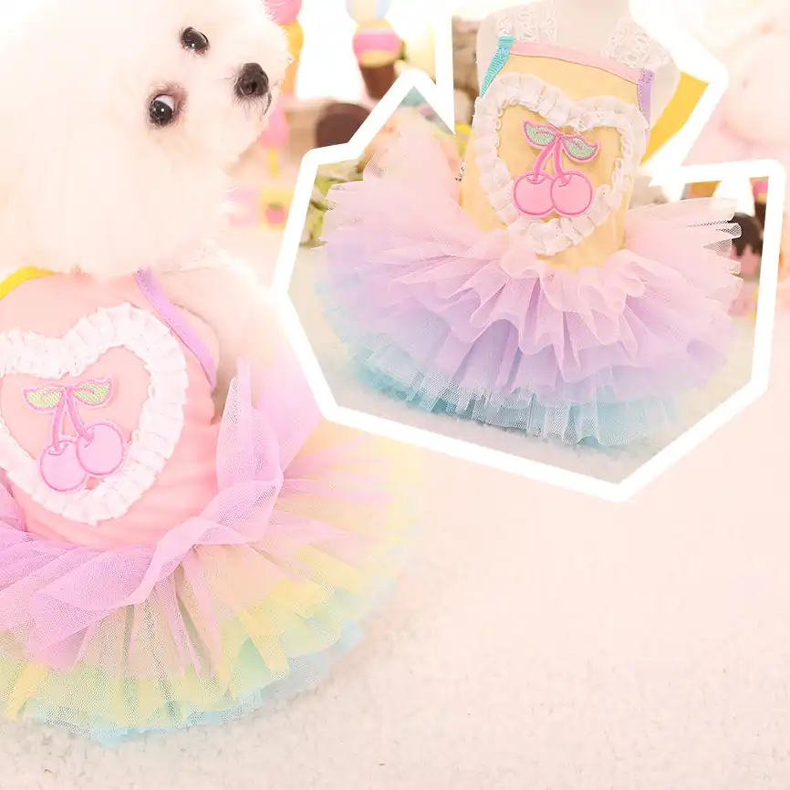 Yeni Ask Kiraz Pettiskirt Sevimli Pet Kopek Giysileri Kiyafeti Yavru Elbise Kiz Kopek Elbiseler Kucuk Kopekler Icin Luks Cilek Elbise Dog Dresses Aliexpress