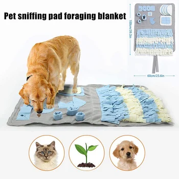 

Newest Pet Dog Cat Smell Training Sniffing Feeding Mat Cushion Snuffle Washable Pad