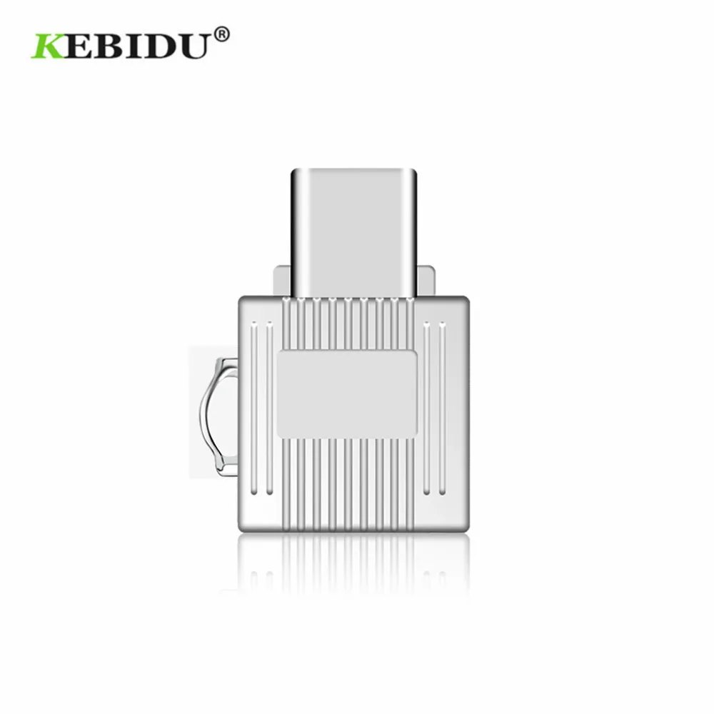 KEBIDU USB 3,1 Тип CTF Micro SD OTG кард-ридер для samsung Galaxy S9 USB-C кард-ридер адаптер алюминиевый кардридер
