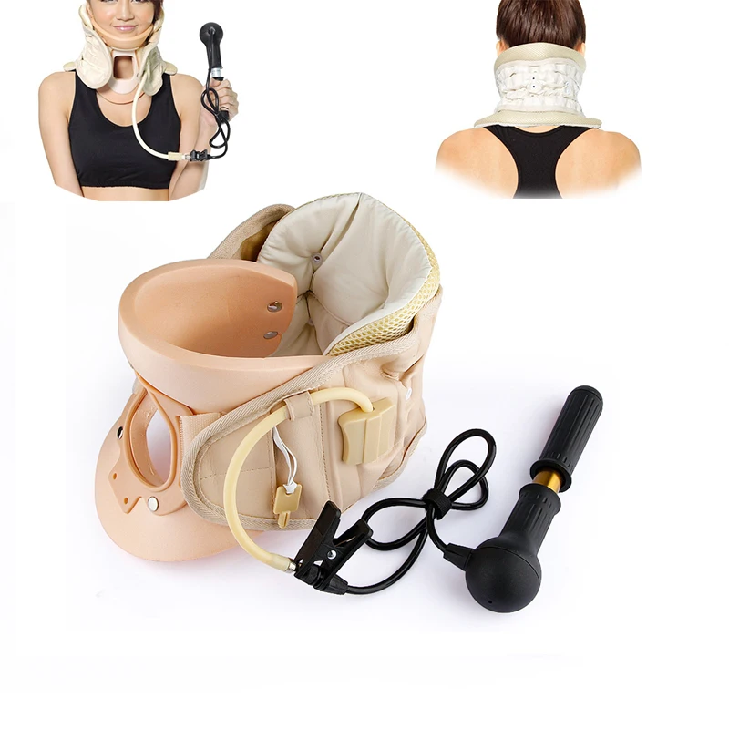  Neck Support Air Inflatable Cervical Traction Device Collar Massager Spine Correction Therapy Adjus