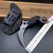 HS инструменты на открытом воздухе тактический нож Karambit кемпинг выживания Охота коготь ножи многоцелевой инструменты D2 лезвие охотника ножи