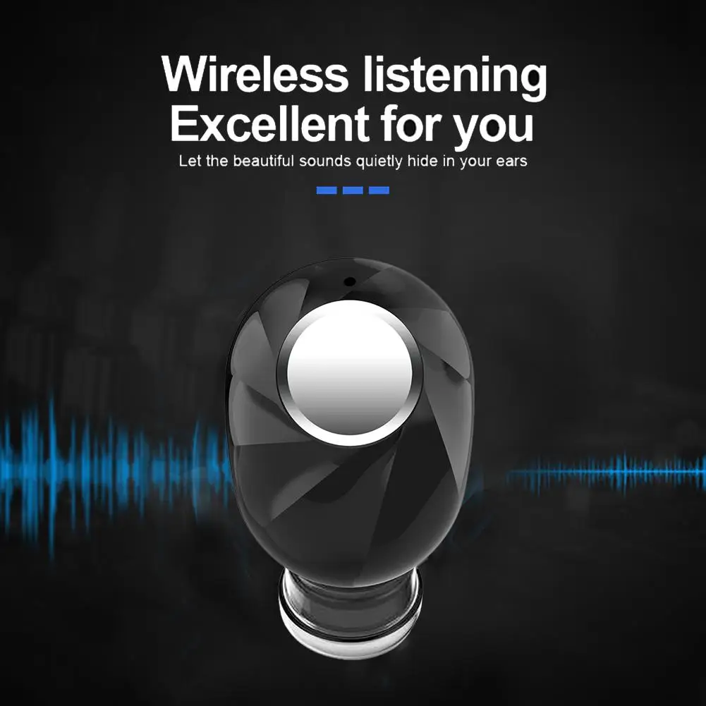 Мини Беспроводной Bluetooth наушники V5.0 стерео вкладыши гарнитура с микрофоном Спорт