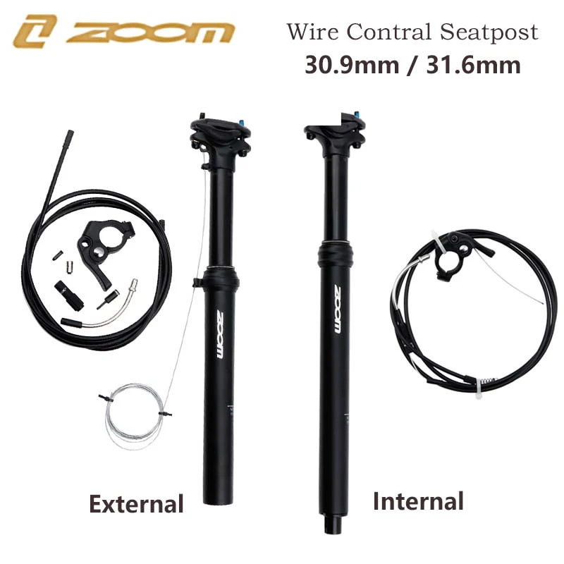 Zoom Hoogte Verstelbare Zadelpen Dropper 100Mm Reizen Mtb Externe/Innertal  Line Controle Hydraulische 30.9 31.6Mm 375Mm 400Mm|Bicycle Seat Post| -  AliExpress