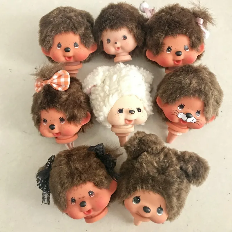 Милые большие глаза кукла в форме обезьяны голова игрушки украшения Diy игрушки BJD для девочек маленькие изысканные куклы лучшие подарки на Рождество