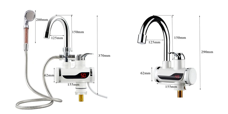 Водонагреватель 3000 Вт кран для ванной комнаты электронагреватель дисплей жидкий Хрустальный смеситель без канавки
