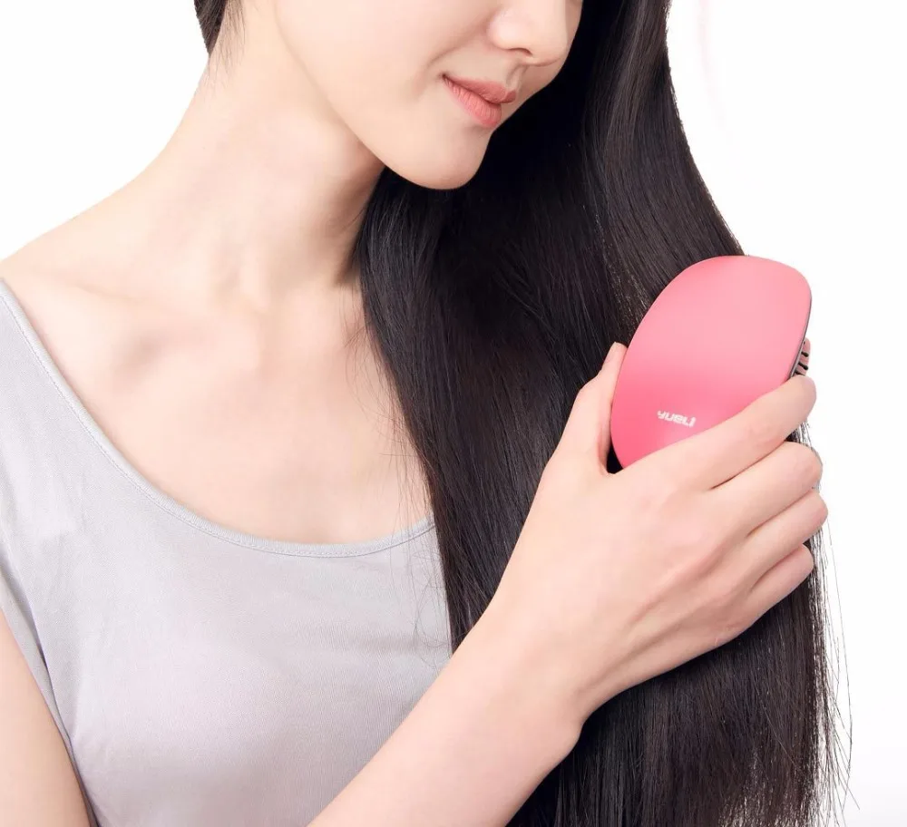 Xiaomi Youpin Yueli портативная анионная Массажная расческа для волос головы, расческа для красоты, Парикмахерская, для укладки, Тамер, Электростатическая разгрузка, щетка