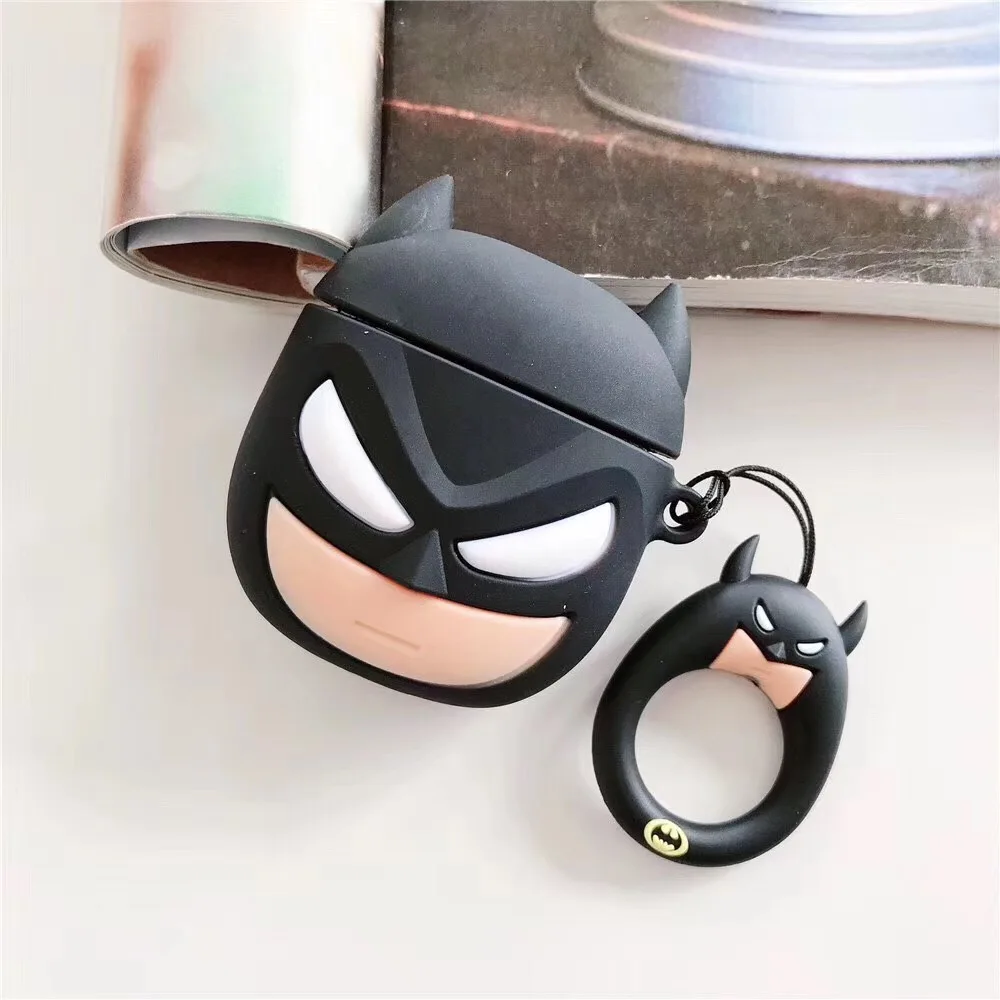 Чехол для AirPods 3D Cool Deadpool, беспроводной чехол для наушников s для Apple Airpods 1/2, аксессуары, чехол с кольцом на палец или крючком - Цвет: GJ0025