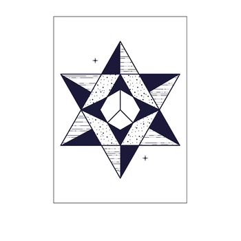 

Temporary Tattoo Sticker Totem Star Cross Triangle Geometric Pattern Waterproof Fake Body Art Tatoo for Kids Girl Boy Man Woman