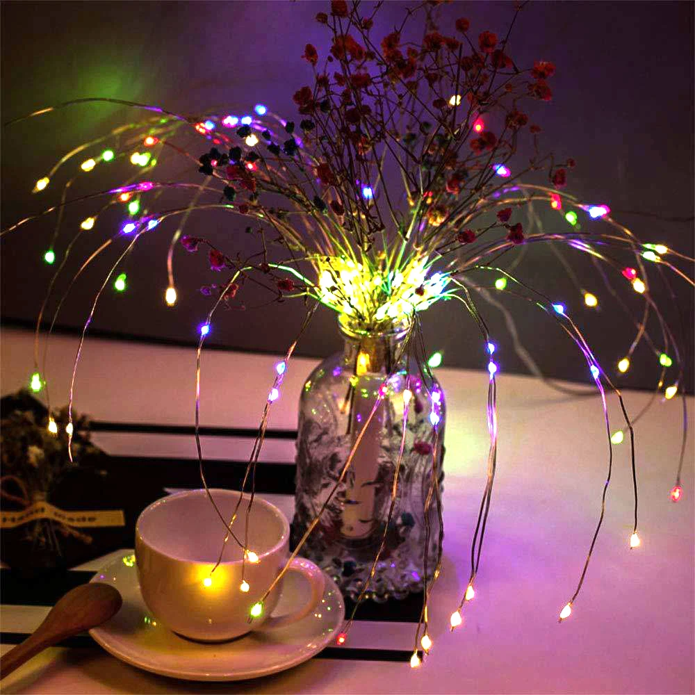 Fairwork Light медный провод батарея сад фестиваль двор Рождество Декор фея струнная лампа Фея свет 120 Светодиодная лампа для наружного освещения