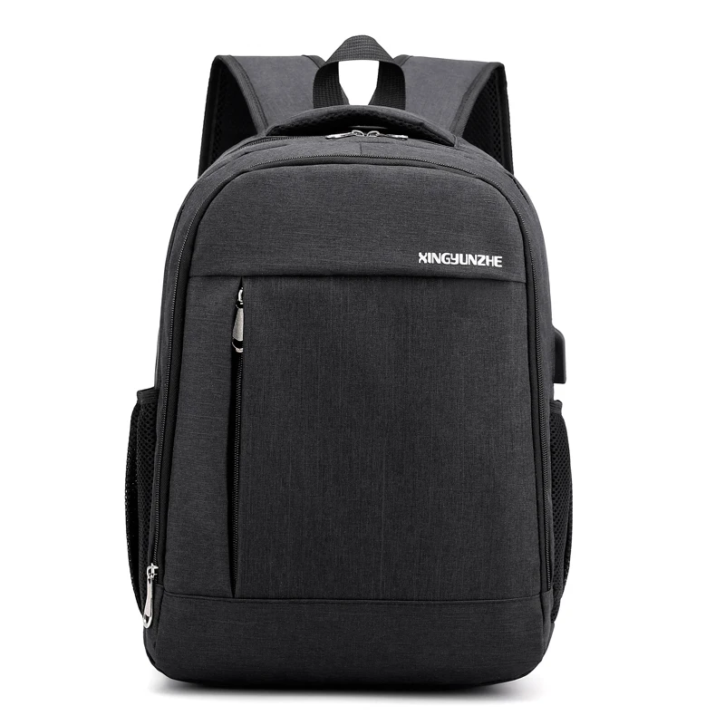 Рюкзак для ноутбука для мужчин, рюкзак для колледжа, Большой Вместительный рюкзак - Цвет: Черный
