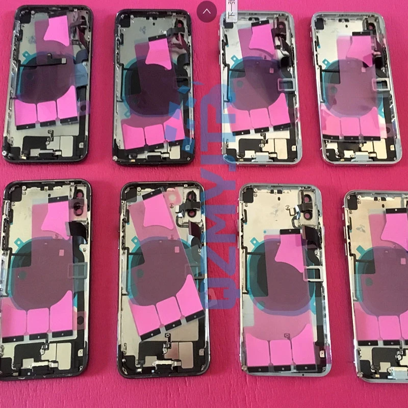 

10/PCS 5.8" For iPhone X Battery Cover Back Door Rear case Middle Frame Chassis with Flex Cable Full Housing Assembly