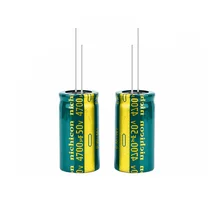 

2pcs/lot high frequency electrolytic capacitor 50V 4700UF 18*35 aluminum capacitor 4700uf 50V 20%