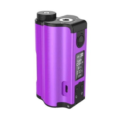 Фиолетовый DOVPO Topside Dual 200 Вт Squonk Box Mod топ с 10 мл бутылки электронных сигарет моды против Voopoo Drag 2 люкс Vape Mod - Цвет: Фиолетовый