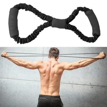 

Fitness Resistance 8 Word Chest Expander Rope Workout Muscle Fitness Rubber Elastic Bands #22