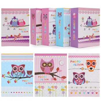 

4R 6 inch Cartoon Owl Baby Photo Album DIY Children Pictures Storage Case Gifts Kid Album Storage Family Wedding Memory Gift