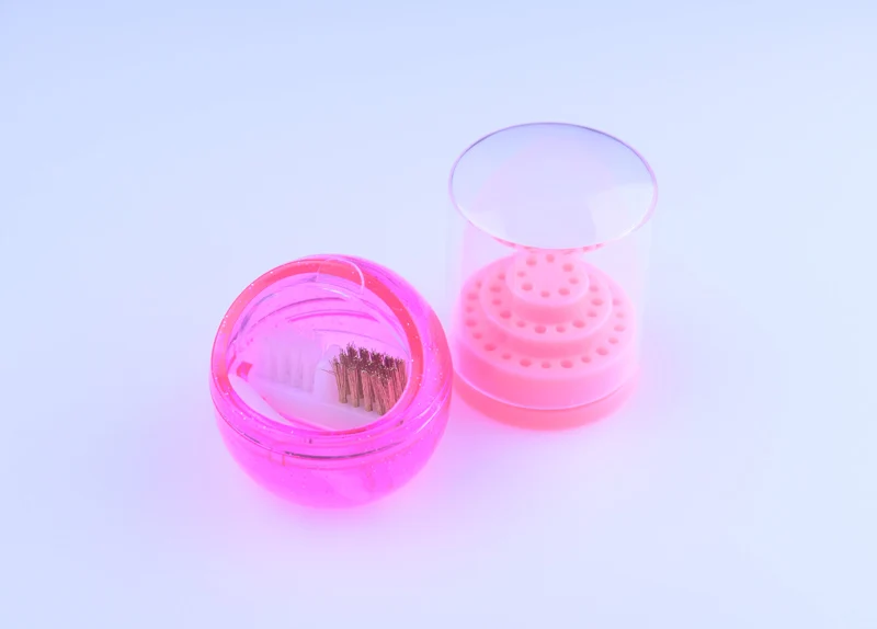 Kit Коробка для чистки сверл для ногтей и коробка для хранения пустая подставка дисплей контейнер для электрических маникюрных сверл набор аксессуаров - Цвет: Kit