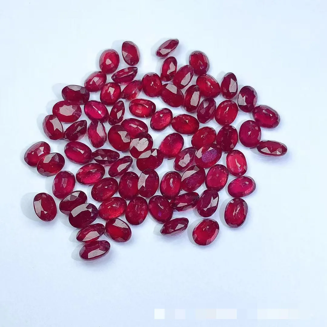 Natural Ruby Stone Burma AAA Level 4x6mm Loose Gemstones Bague Rubis Jewelry Bracelet Collier Edelstenen 3