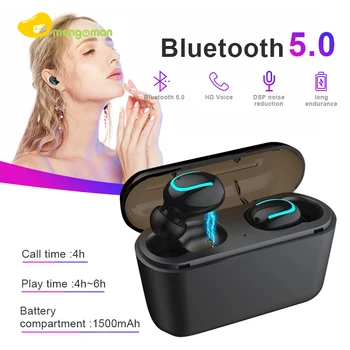 

Mangoman Headset Ture Wireless Earphones HBQ Q32 Bluetooth 5.0 Headset Bluetooth Earbud Cordless Earphone PK i7s i2000 Earphones
