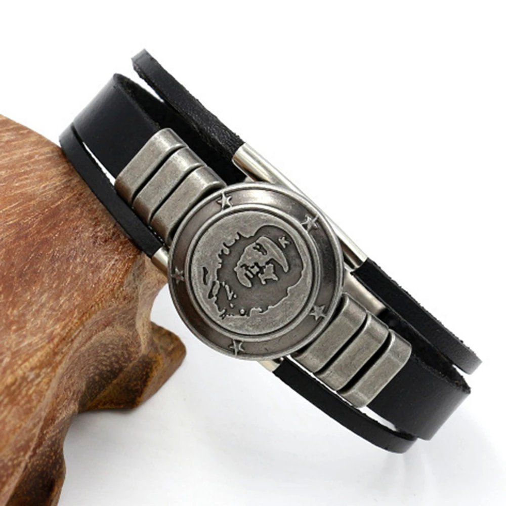 Men Warrior Bracelet Handmade Badge Bracelet