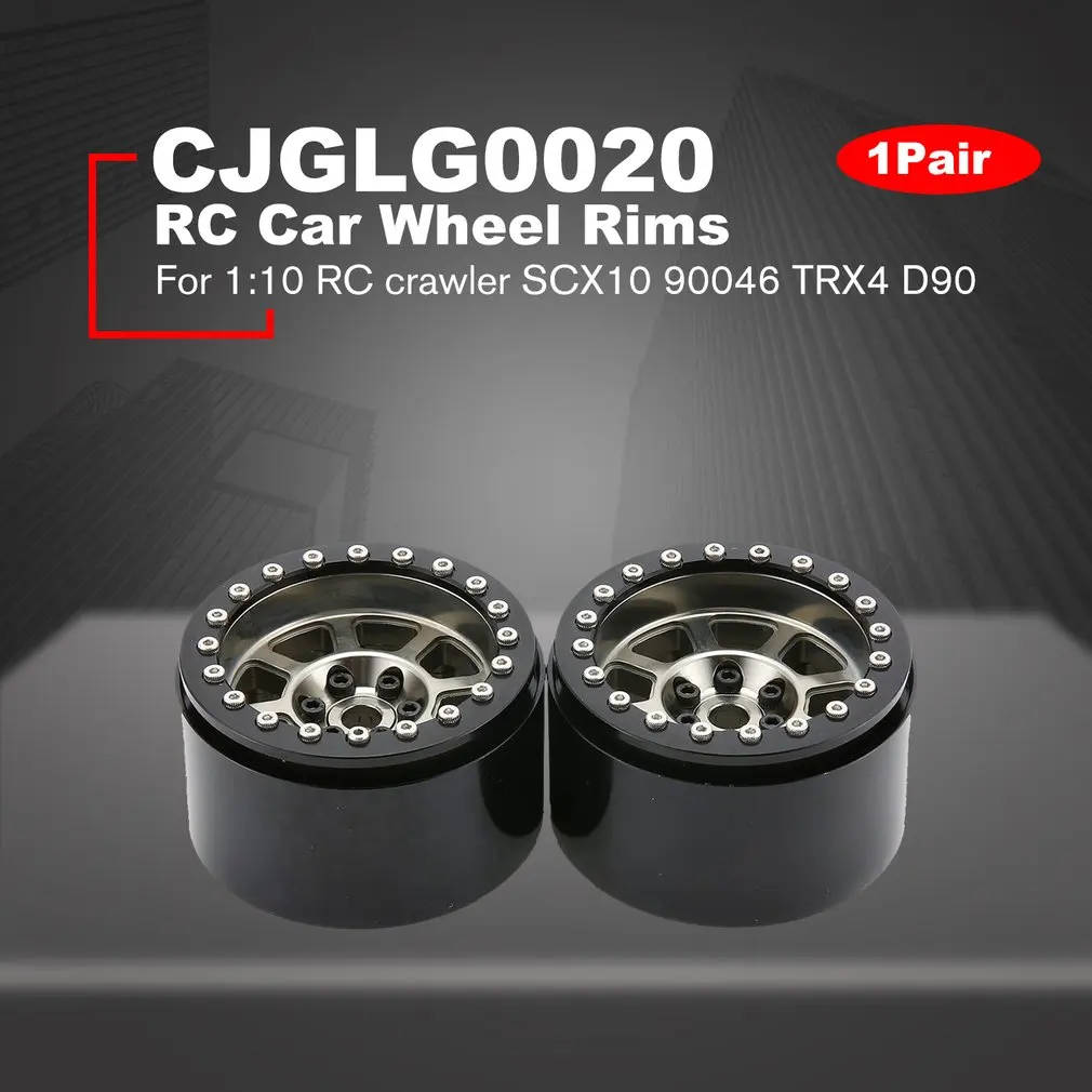 1 пара/2 пары сплав 2,2 ЧПУ Beadlock колеса диски для 1/10 RC Гусеничный осевой SCX10 SCX10 II 90046 Traxxas TRX4 D90 CJGLG0020