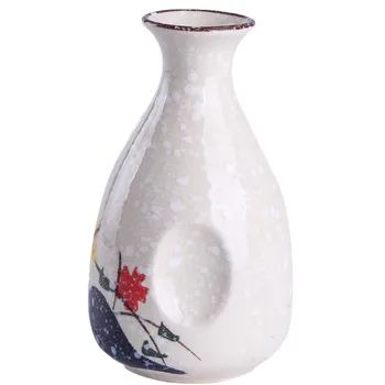 Petaca japonesa hecha a mano, conjunto de luces de cerámica, frasco sellado de arte, regalos de padrino de boda, Vintage, Licor, Petaca de cadera ED50JH