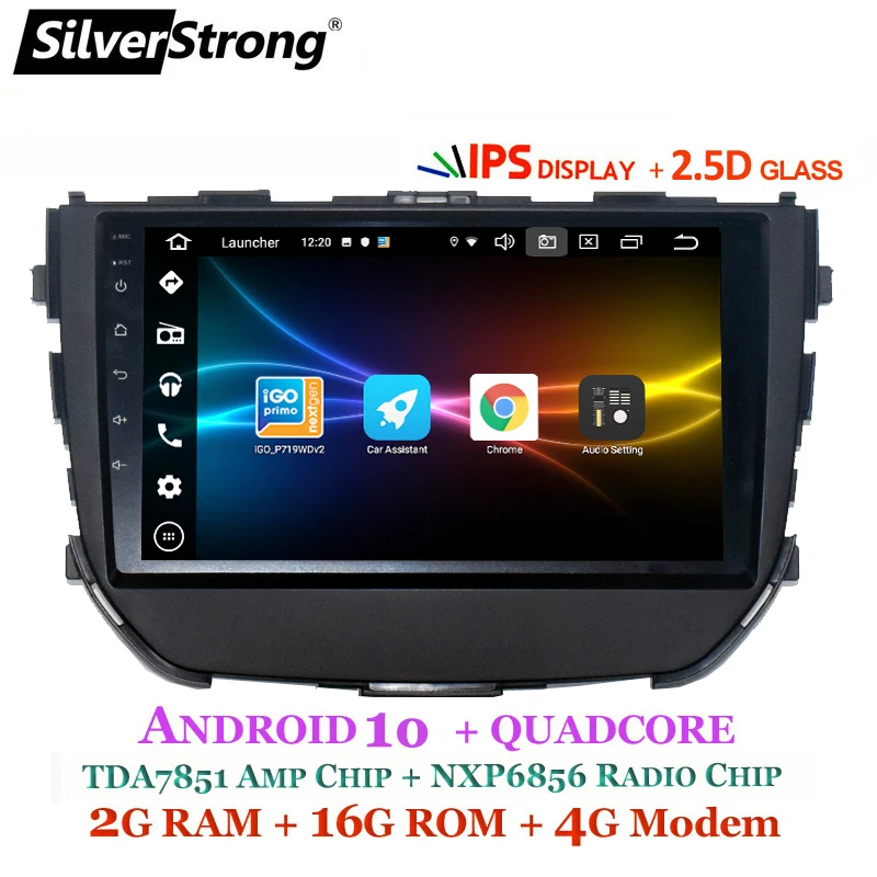 SilverStrong IPS Android10.0 Автомобильный GPS 2DIN для Suzuki Brezza Vitara Maruti аудио головное устройство