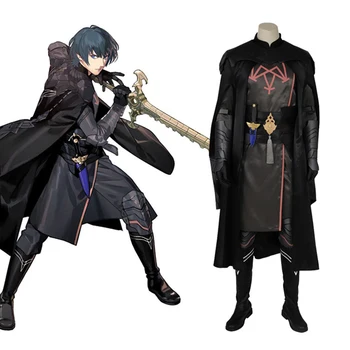 

Game Fire Emblem ThreeHouses Costumes Byleth Cosplay Costume Men Uniform Anime Comic Suits Cloak Halloween Carnival Party Outfit