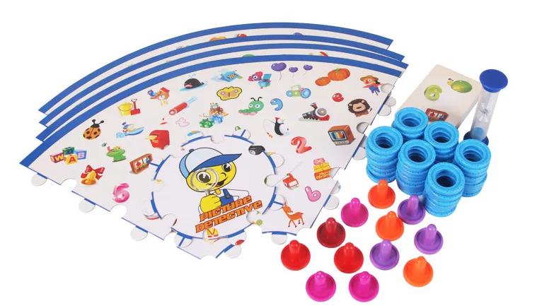 

Small Detective Find Map Brain Force Combat Children Board Game Educational Toy Observe Reaction Force Interactive Game