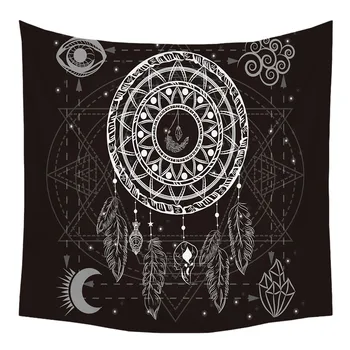 

Large Dreaming Catcher Indian Tapestry Wall Hanging Bohemian Beach Towel Polyester Blanket Yoga Mat Rug Shawl Throw Sheet #LR4