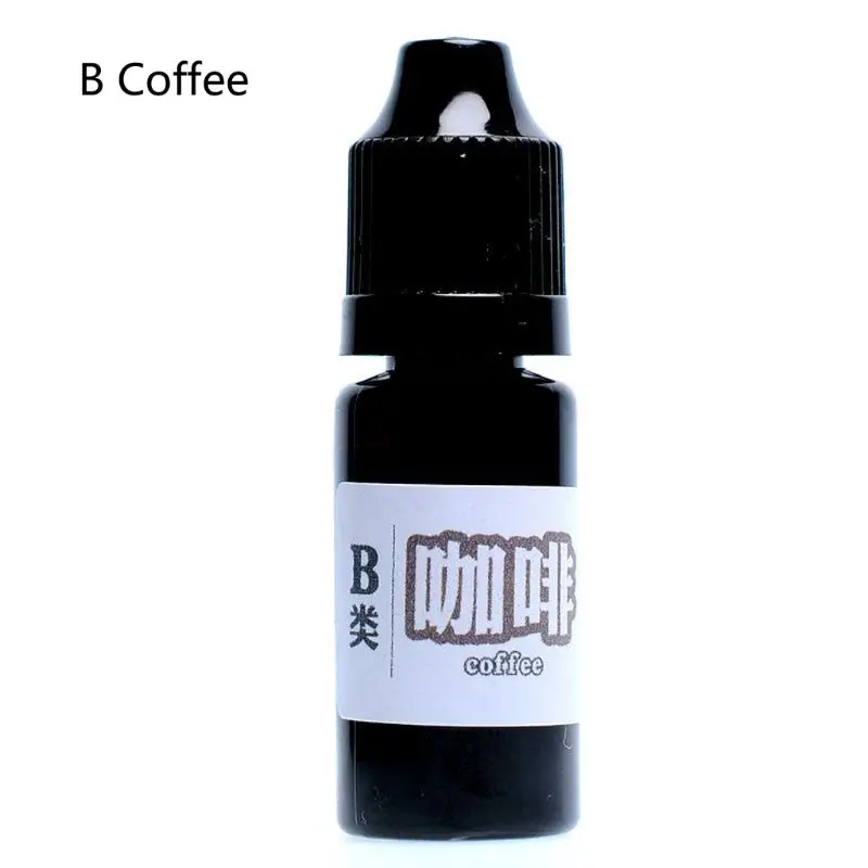 10 мл эпоксидная смола пигментная жидкость краситель чернила диффузии смолы ювелирных изделий - Цвет: B Coffee