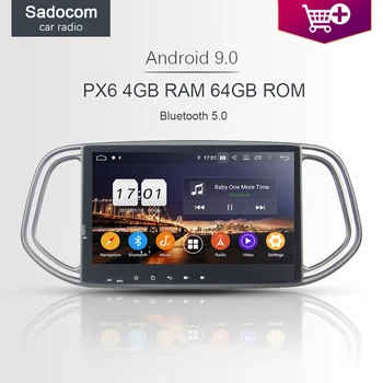 

PX6 10.1" 2 din IPS TDA7851 Android 9.0 Car DVD Player 4GB+64G ROM 8 Core car radio Glonass autoradio For kia KX3 2014 - 2017